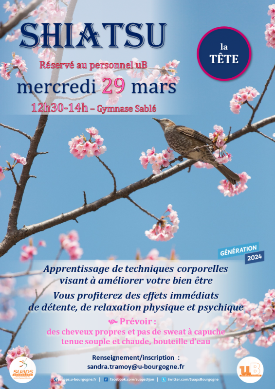 Shiatsu du personnel ub